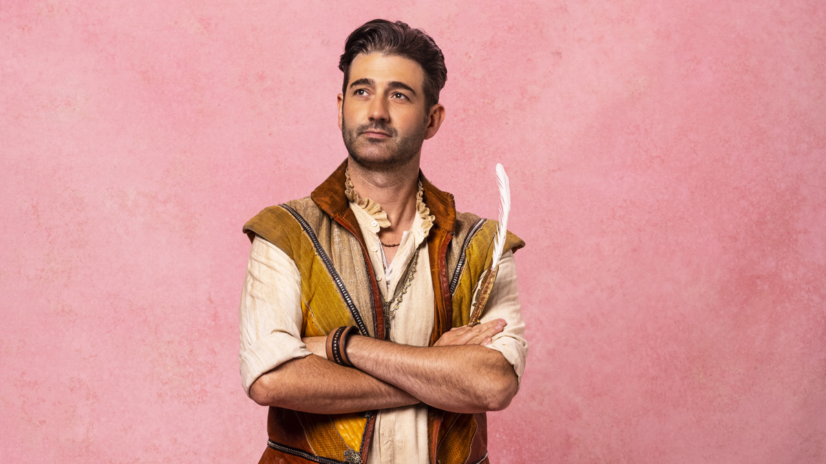 PRESS - Oliver Tompsett as William Shakespeare in & Juliet - Photo by Michael Wharley